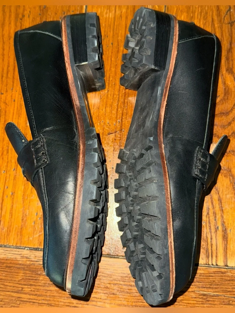 Madewell Black The Corinne Lugsole Leather Loafer Size 9 NEW! No Box. - Picture 8 of 12